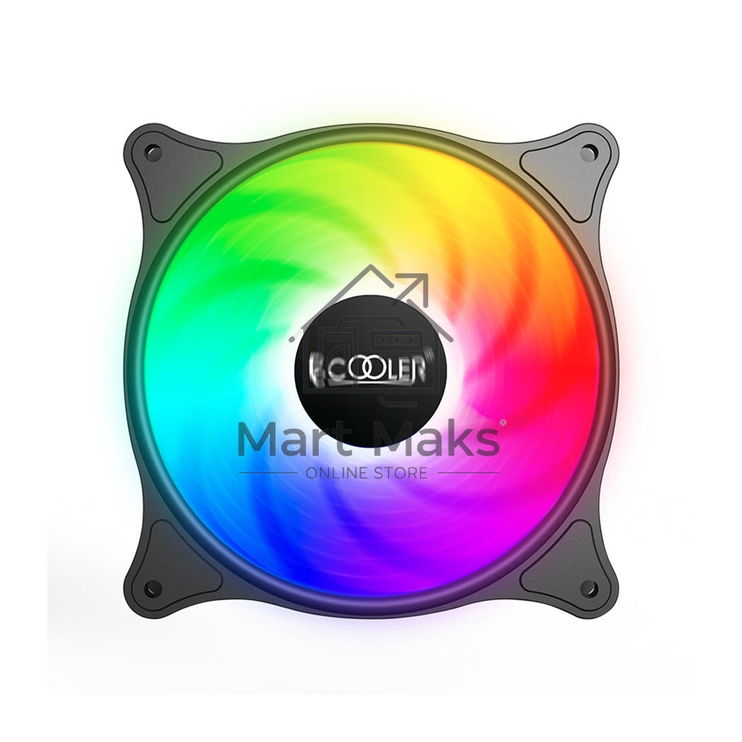 Вентилятор для корпуса PCCooler FX-120-3 черный, 120 мм, 1200 об/мин, 18 дБ, 3 pin
