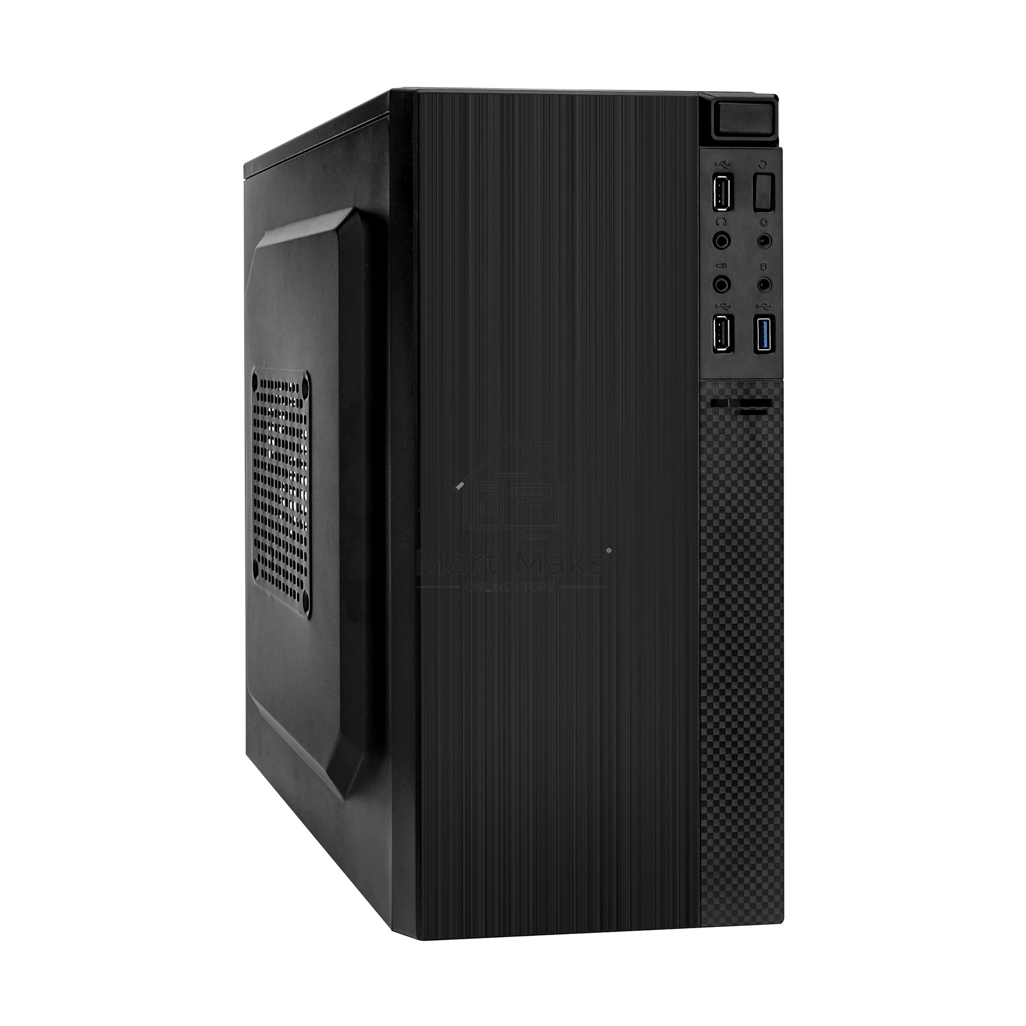 Компьютерный корпус Minitower ExeGate BAA-104U-UNS500 (mATX, БП UNS500 с вент. 12см, 2*USB+1*USB 3.0, аудио, черный)