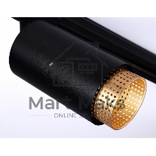 Трековый однофазный светильник Ambrella light GL5162 BK/GD черный/золото GU10 max 12W D60*190