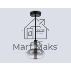 Подвесной светодиодный светильник Ambrella light LH11052 BK/SM черный/дымчатый 12W 3000K D230*265