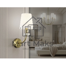 Настенный светильник Ambrella light LH75359 SB/WH бронза/белый E14 max 40W 140*205*350