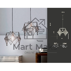 Светильник Ambrella light TR8421 BK/GD черный/золото E14 max 40W D285*1000