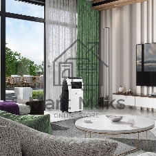 Кондиционер мобильный Ballu Aura BPAC-09 CP/N1_24Y 9000 BTU, 24 м², 50 дБ, охлаждение, осушение, белый
