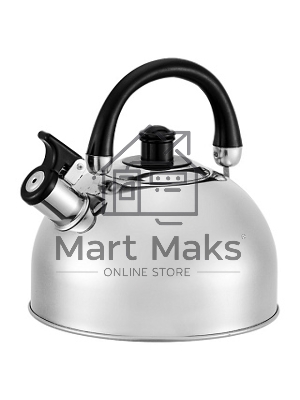 Чайник для плиты WEBBER BE-0528 из нерж.стали 4.5л со свистком (12)