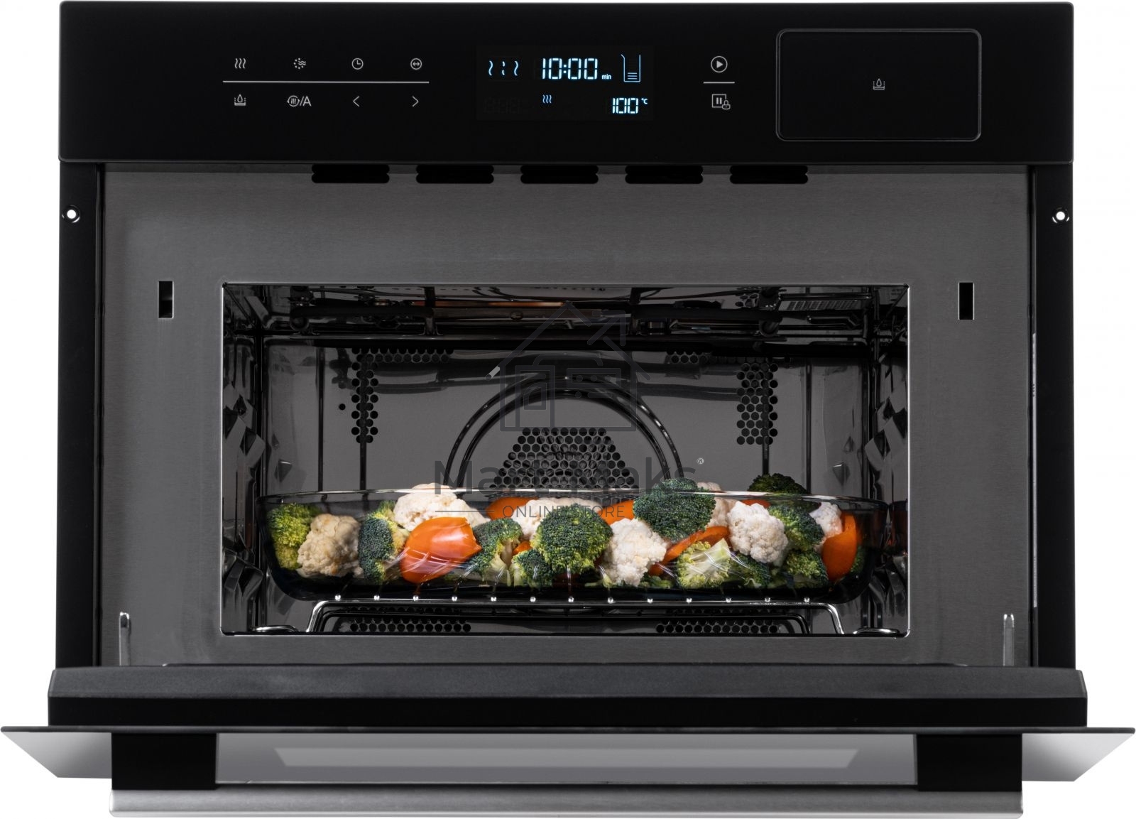Духовой шкаф электрический Weissgauff OEMS 459 PDB черный, встраиваемый