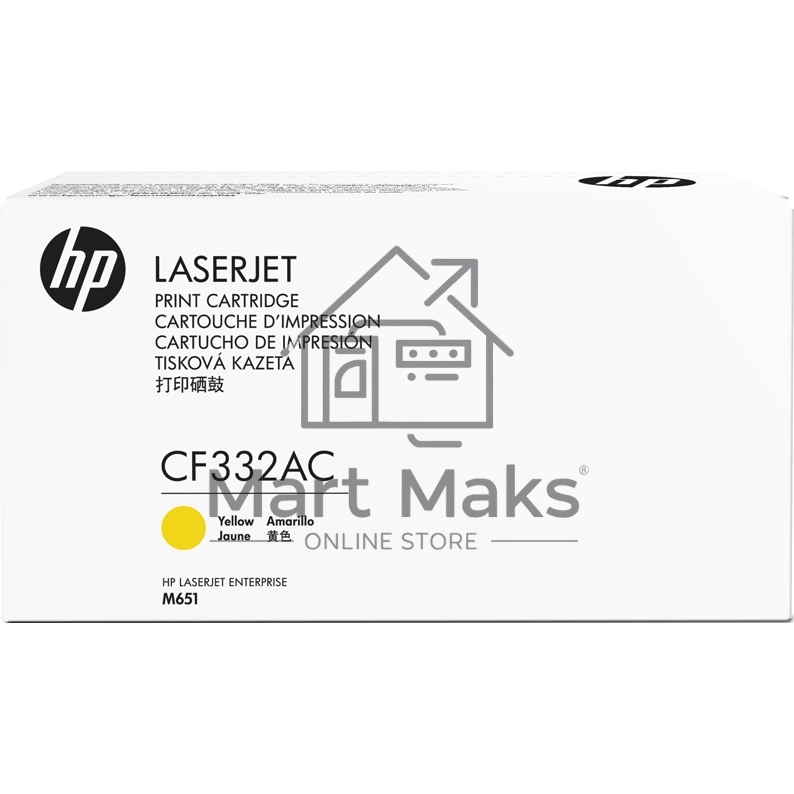 Контрактный Картридж лазерный HP 654A Ylw Contract LJ Toner Cartridge