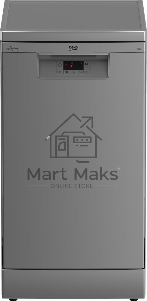 Посудомоечная машина Beko BDFS15020S, серебристая, 44.8 см, 10 компл., 49 дБ, класс A