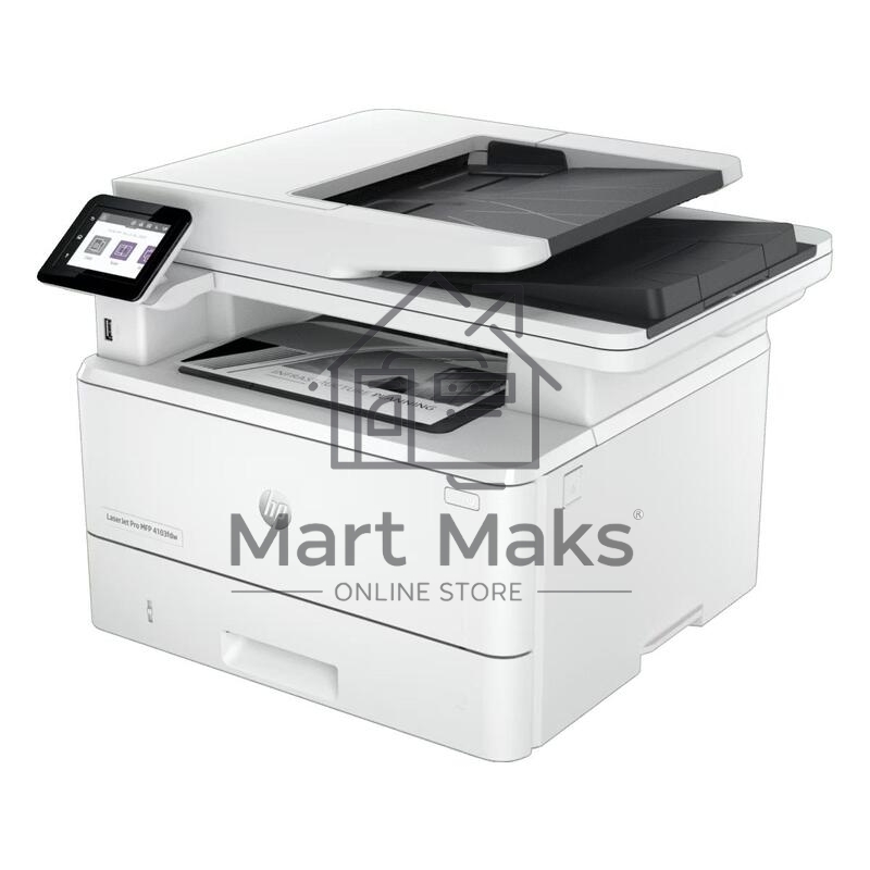 МФУ лазерный HP LaserJet Pro 4103fdw (2Z629A), A4, ч/б, печ. до 40 стр/мин., скан. до 29 стр/мин., 1200 x 1200 dpi (печать) 600x600dpi (скан.), USB, RJ-45, Wi-Fi, BlueTooth, Air Print, Mopria