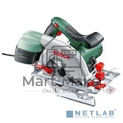 Дисковая пила Bosch PKS 55 А, 1200 Вт зеленый/черный