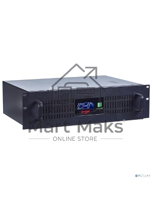 Источник бесперебойного питания ExeGate EP270874RUS Power RM Smart UNL-1500 LCD 1500VA, черный, 3U, 3 евророзетки, USB