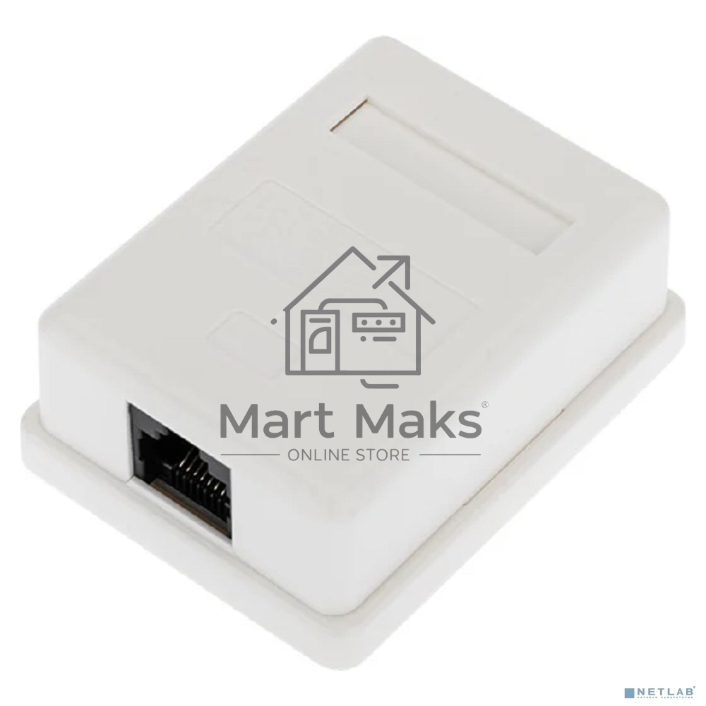 Розетка компьютерная внешняя, 1-порт RJ-45 (8P8C), UTP неэкранированная, категория 6, Rexant
