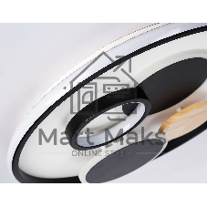Светильник Ambrella light FL4802 WH/BK белый/черный 3000K-6400K 70W D500*95 (ПДУ ИК)