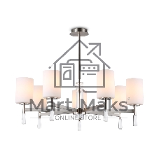 Люстра Ambrella light LH56253/7 SN/FR никель/белый матовый E27/7 max 60W D750*590