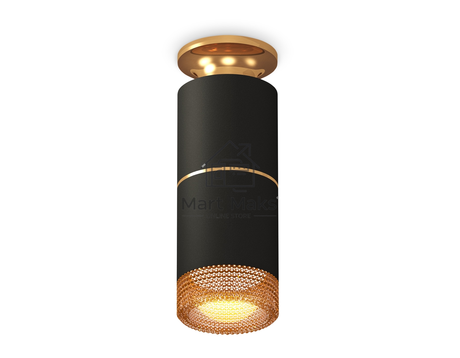 Светильник Ambrella Light XS6302241 SBK/PYG/CF черный песок/золото желтое полированное/кофе MR16 GU5.3