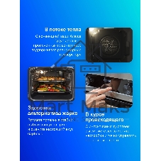 Плита электрическая Gorenje GEC5C61WG белый, конфорок 4 электрических, духовка 70 л, 50 см x 85 см x 59.4 см (без крышки)