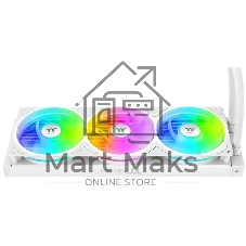 Система водяного охлаждения Thermaltake TH360 V3 Ultra Snow ARGB Soc-AM5/AM4/1200/1700/1851 белый 4-pin 37.8dB Al LCD 365W Ret (CL-W476-PL12SW-A)