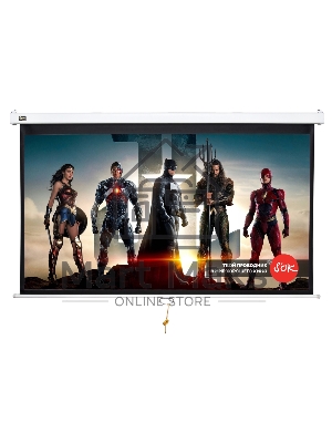 Экран 200x130см Wallscreen 16:10 настенно-потолочный рулонный белый 90'