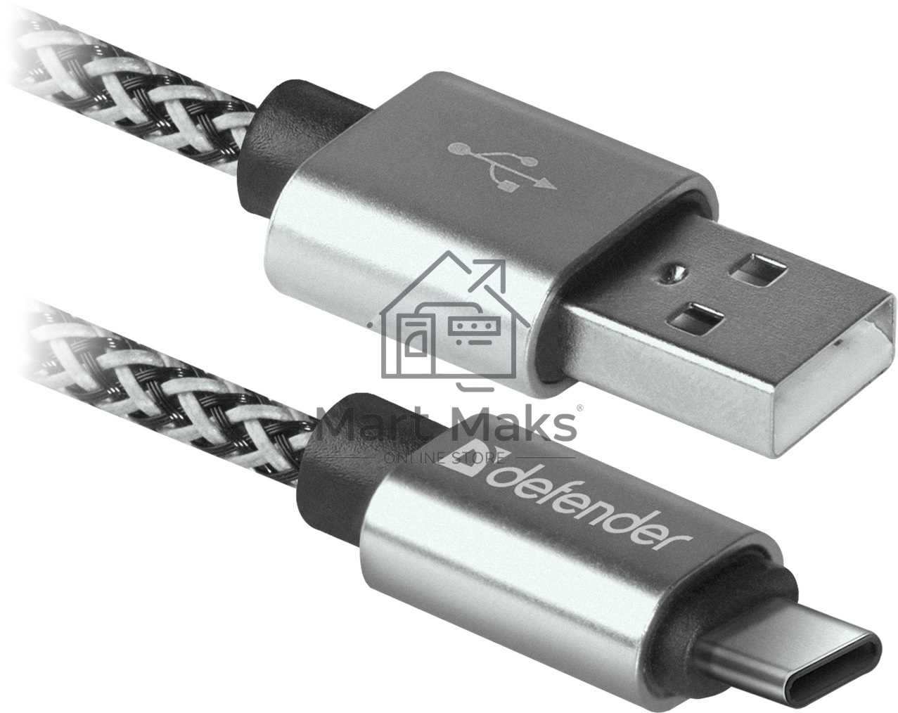 Кабель Defender USB2.0 TO TYPE-C 1M WHITE USB09-03T