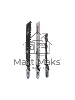 Набор полотен для электролобзика KRANZ № 1 T101B/T111C/T119BO (3 шт./уп.) 