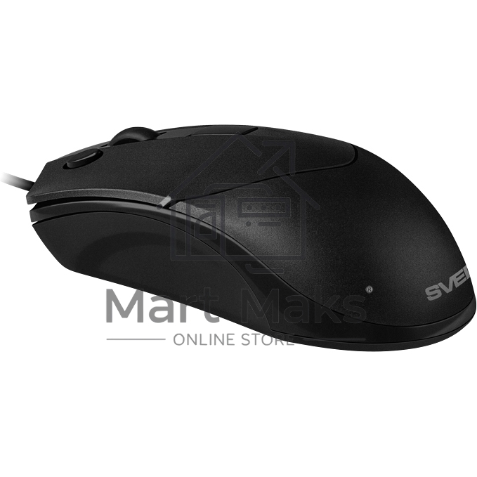 Мышь проводная SVEN RX-100 черный, 4000 dpi, USB, кнопки - 6