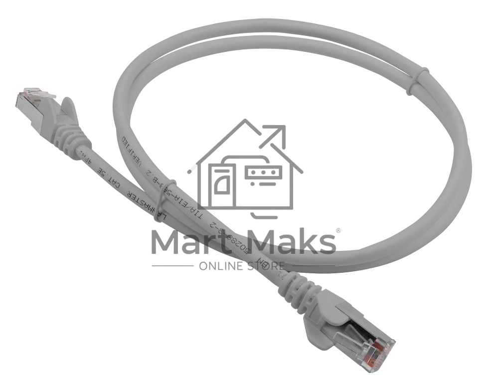 Кабель Патч-корд Lanmaster FTP LAN-PC45/S5E-2.0-GY вилка RJ-45-вилка RJ-45 кат.5е 2м серый LSZH (уп.:1шт)