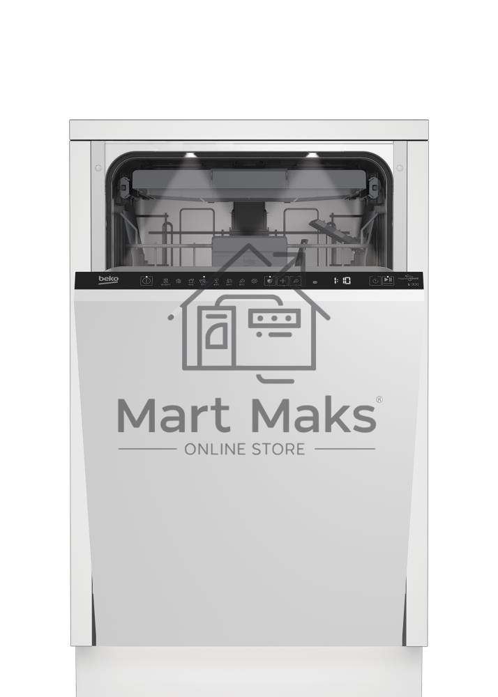 Встраиваемая посудомоечная машина Beko BDIS38120Q, белый, 44.8 см, 11 компл., 46 дБ, класс A