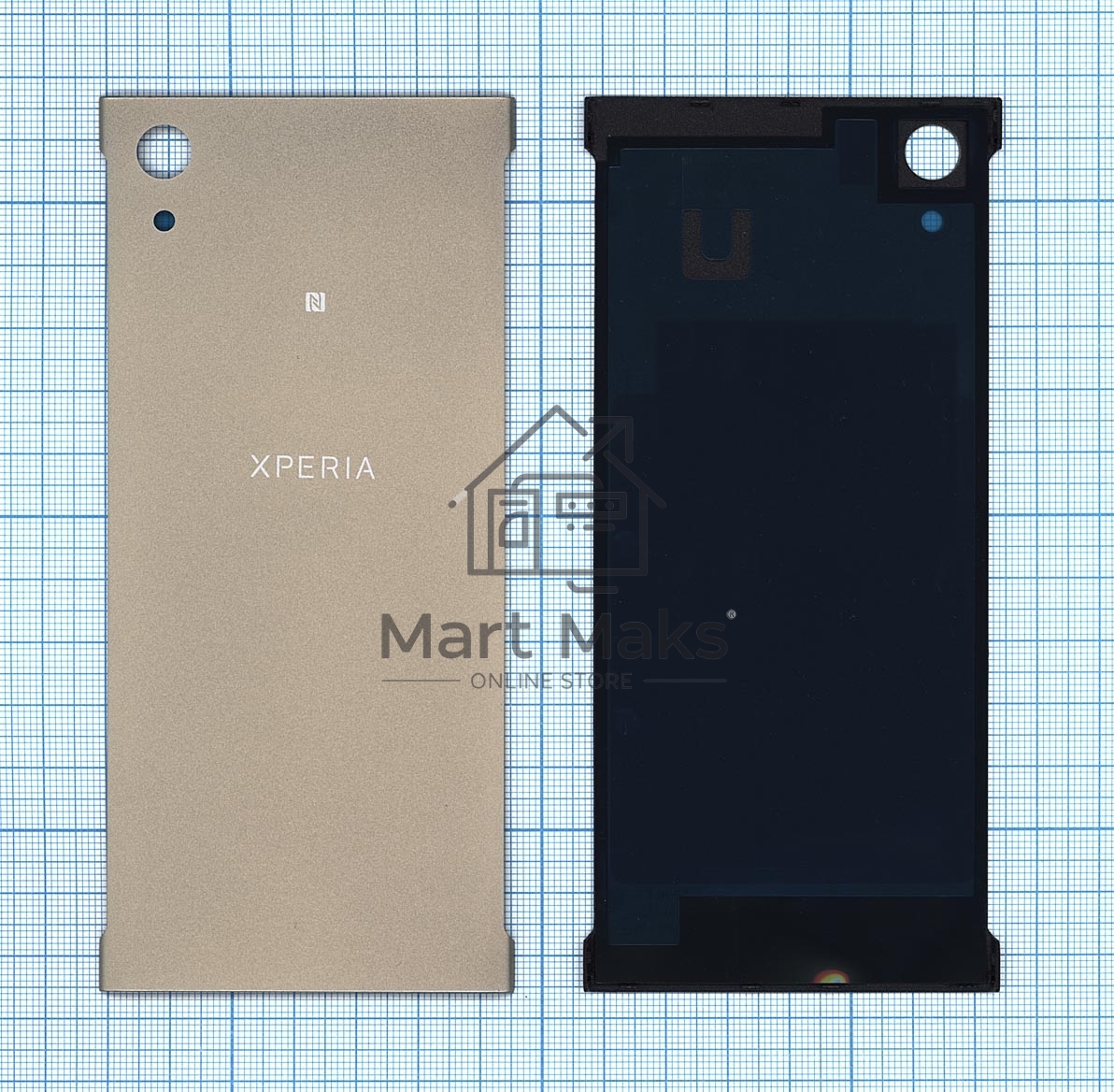 Задняя крышка для Sony Xperia XA1 G3116 золотая