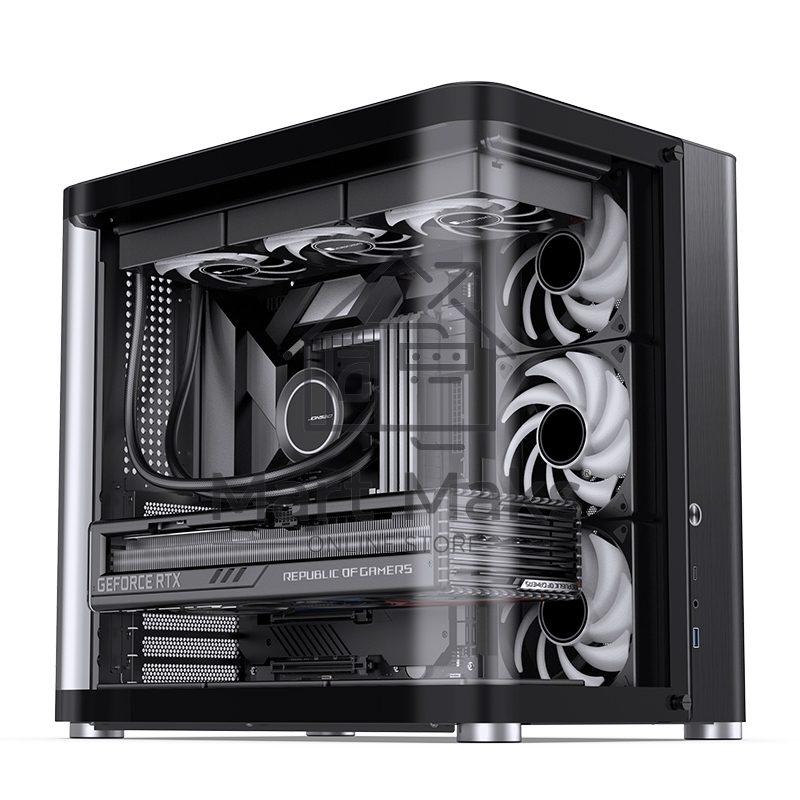 Компьютерный корпус JONSBO TK-2 Black ATX без БП, mini-ITX, micro-ATX, ATX, черный