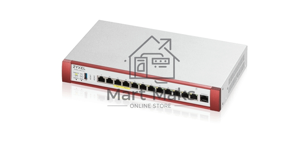 Межсетевой экран Zyxel USG FLEX 500H с подпиской Gold на 1 год (AS, AV, CF, IDP/DPI, Sandboxing, SecuReporter), Rack, 2xRJ-45: 1/2.5G (LAN/WAN), 2xRJ-45: 1/2.5G PoE+ (LAN/WAN), 8xRJ-45: 1G (LAN/WAN),
