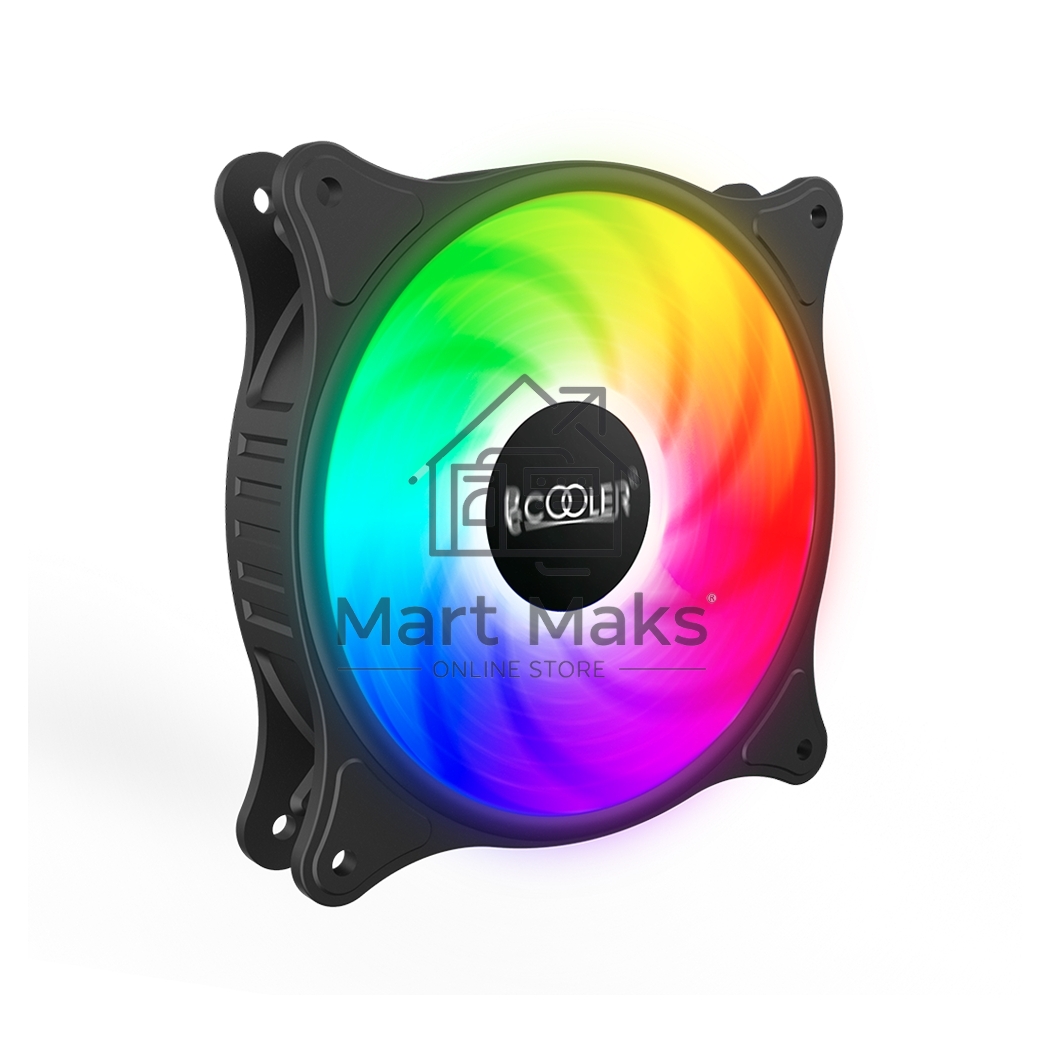 Вентилятор для корпуса PCCooler FX-120-3 черный, 120 мм, 1200 об/мин, 18 дБ, 3 pin