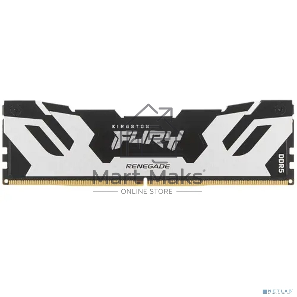 Оперативная память Kingston Fury Beast, DDR5, 16GB (1x16GB), 7600MHz, CL38, DIMM, с радиатором, черный
