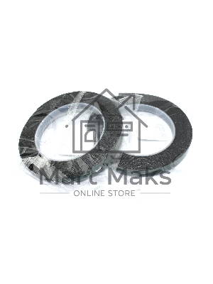 Скотч двусторонний черный вспененный с зеленой защитной лентой толщина 1мм ширина 10мм 5м 2 шт