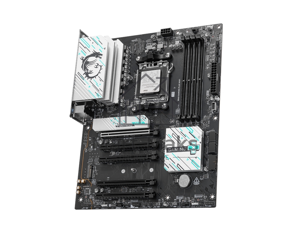 Материнская плата MSI B840 GAMING PLUS, Socket AM5, AMD B840, 4xDDR5, 4xSATA, 2xM.2, 1xPCI-E 4.0 x16, 1xPCI-E 3.0 x4, 3xPCI-E 3.0 x1, 1xHDMI, 1x 2.5Gb LAN, 4xUSB-A 2.0, 2xUSB-A 5Gbps, 1xUSB-C 5Gbps, 1xUSB-A 10Gbps, 1xUSB-C 10Gbps, 3x3.5 мм, 7.1, ATX