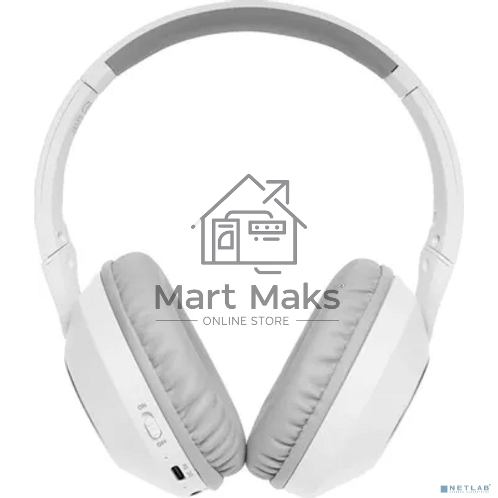 Наушники накладные A4Tech 2Drumtek BH300 белый/серый беспроводные bluetooth оголовье (BH300 GRAYISH WHITE)