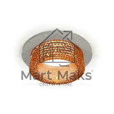 Комплект встраиваемого светильника Ambrella light XC6514044 SGR/CF серый песок/кофе MR16 GU5.3 (C6514, N6154)