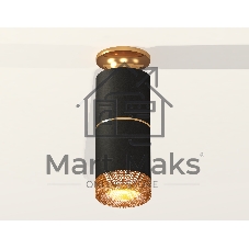 Светильник Ambrella Light XS6302241 SBK/PYG/CF черный песок/золото желтое полированное/кофе MR16 GU5.3
