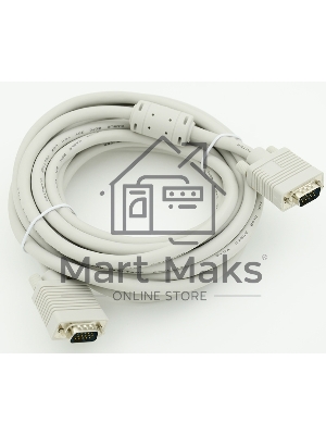 Кабель монитор - SVGA card (15M-15M) 2 filters 5m