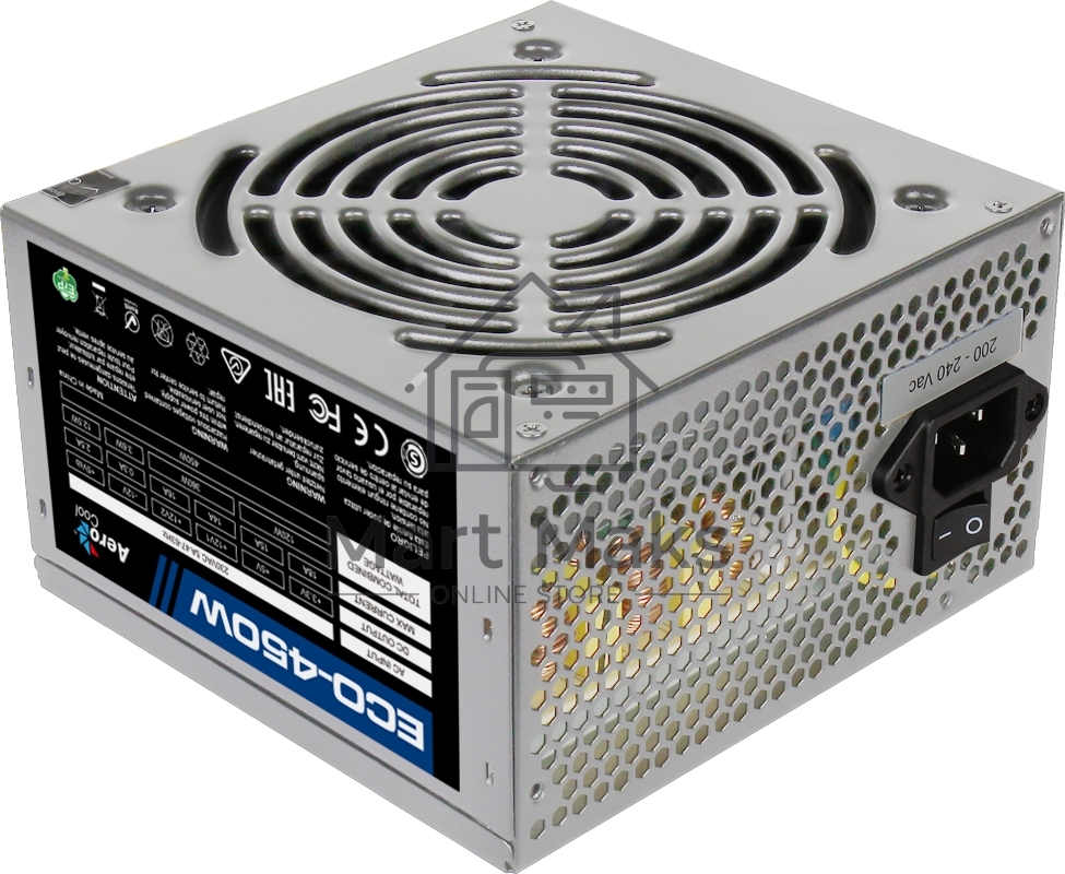 Блок питания Aerocool / Formula ECO-450W, 450Вт, 120мм, серебро