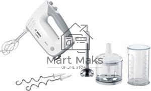 Миксер ручной Bosch MFQ36480 450Вт белый/серый