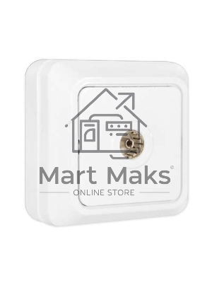 Розетка TV 1-м ОП Олимп белый UNIVersal О0027