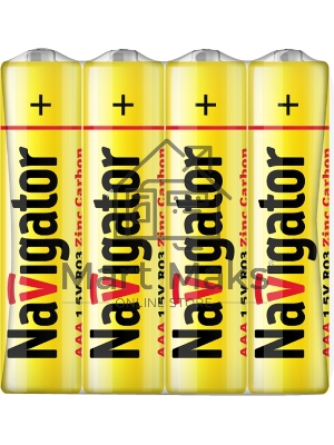 Элемент питания солевой Navigator 94 757 NBT-NS-R03-SH4 (шринка 4шт) 94757