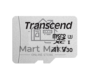 Флеш карта Micro SecureDigital 64Gb Transcend Class 10 TS64GUSD300S-A MicroSDXC Class 10 UHS-I, SD adapter