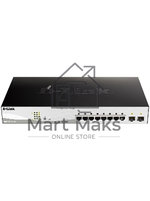 Коммутатор D-Link DGS-1210-10MP/FL 8G 2SFP 130W управляемый