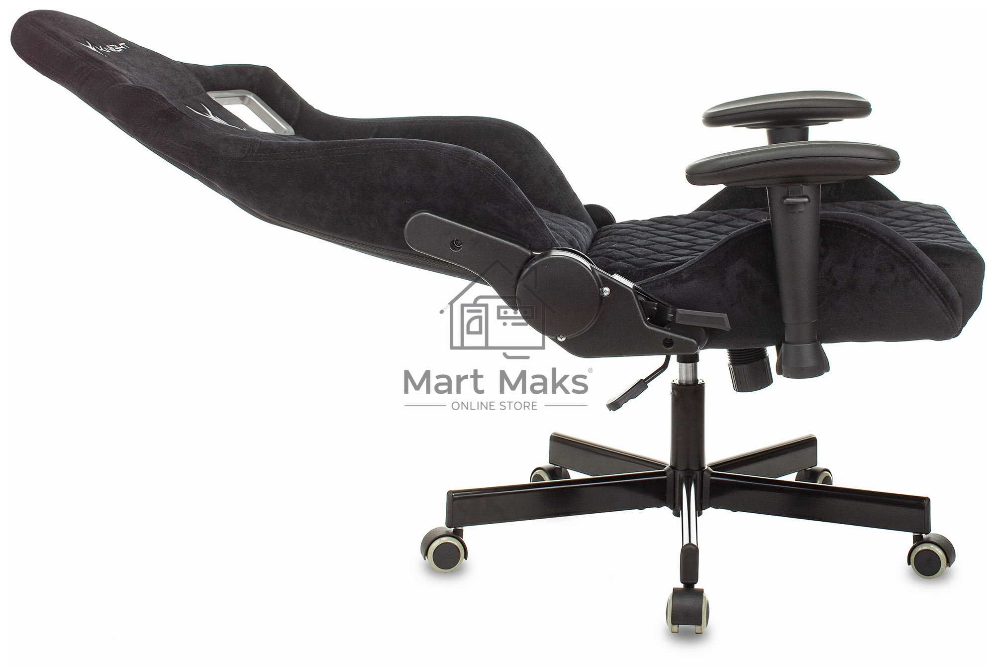 Кресло игровое Бюрократ Knight Outrider Light-20 черный с подголов. крестовина металл