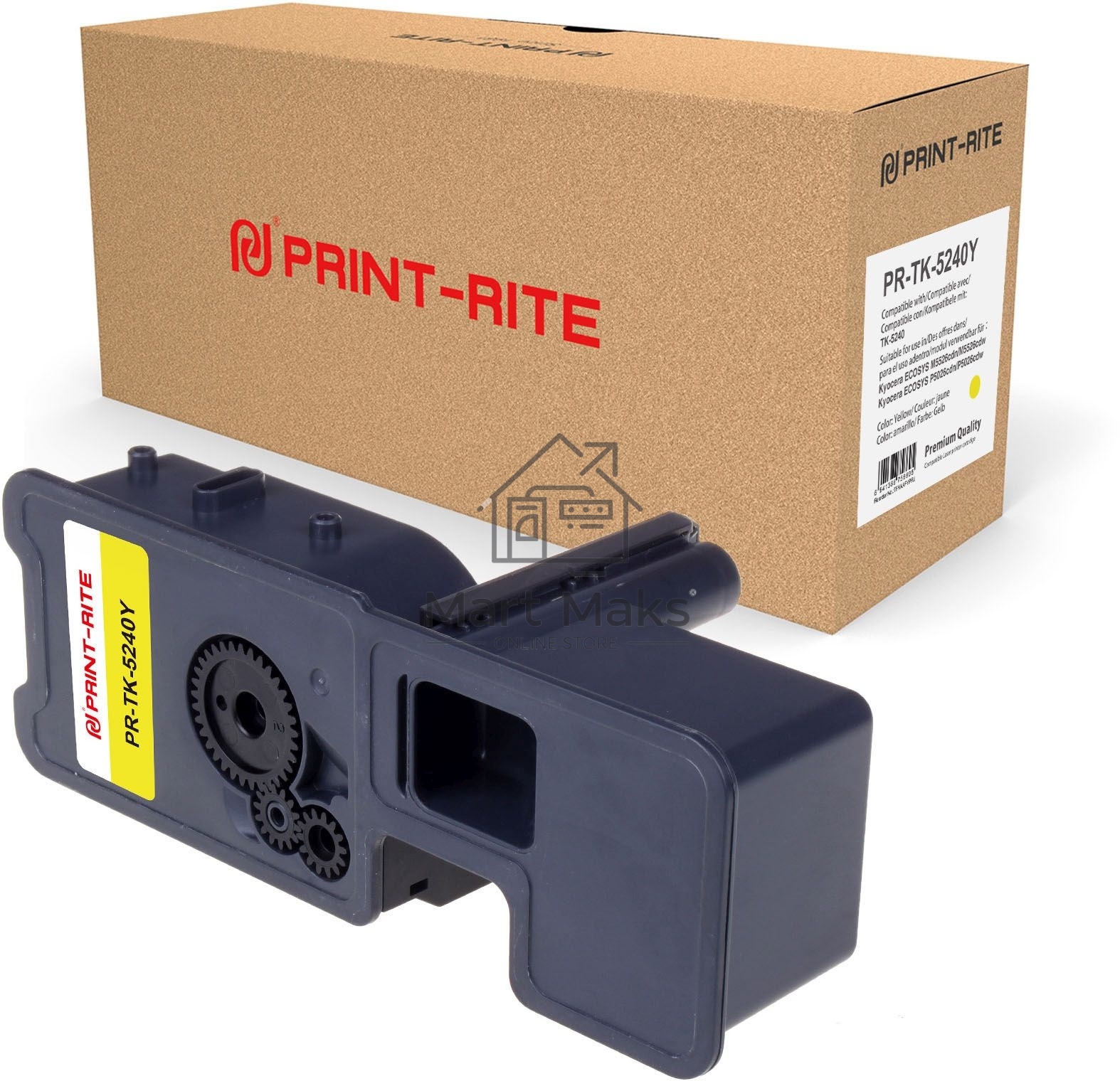 Картридж лазерный Print-Rite TFKAAFYPRJ PR-TK-5240Y TK-5240Y желтый (3000стр.) для Kyocera Ecosys M5526cdn/M5526cdw/P5026cdn/P5026cdw