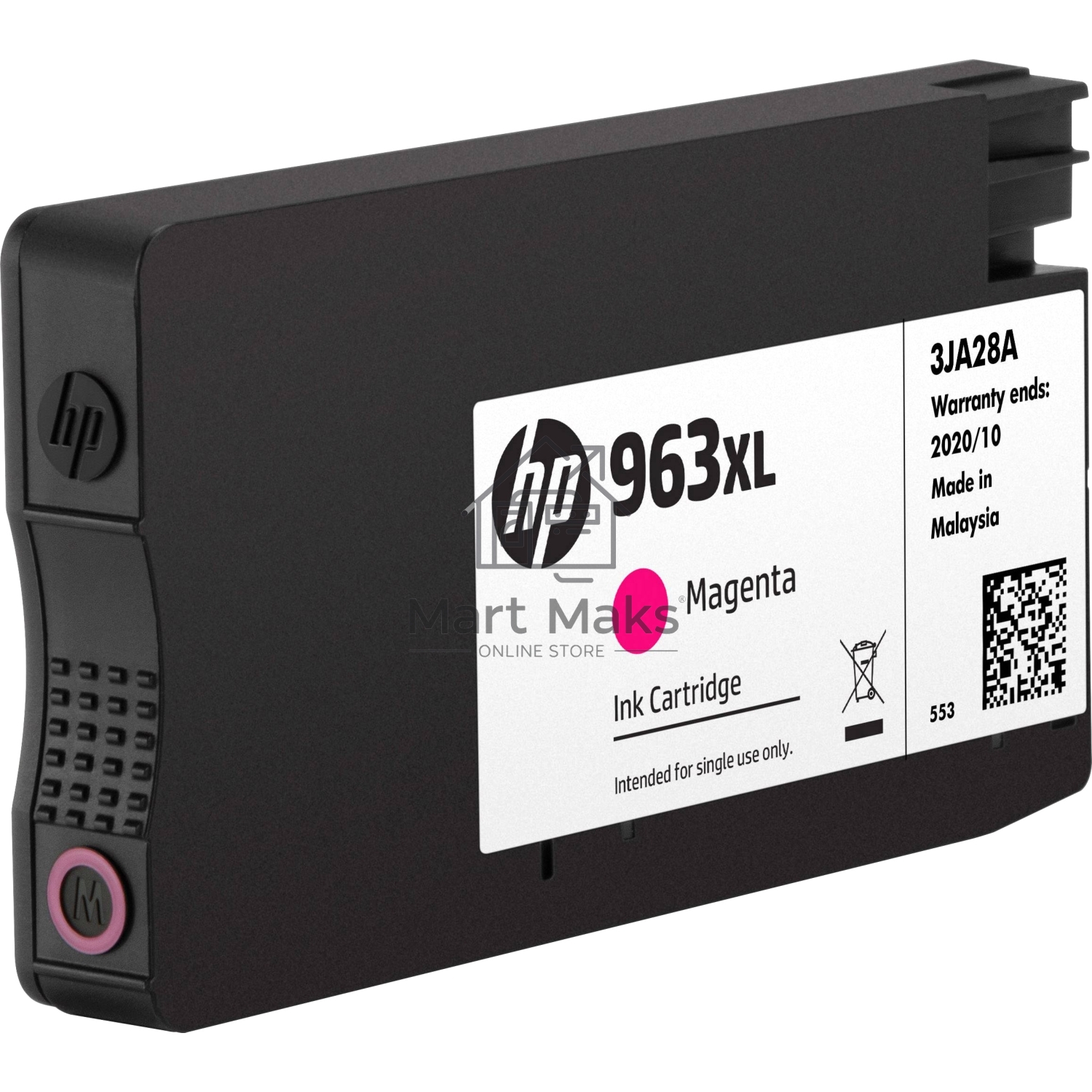 Картридж струйный HP 963XL 3JA28AE пурпурный увеличенной ёмкости (1600 стр) для HP OfficeJet Pro 901x/902x