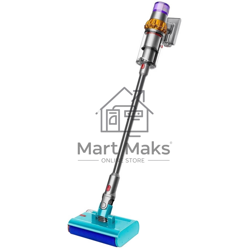 Пылесос вертикальный Dyson V15s Detect Submarine (448798-01) серый, питание от аккумулятора, 240 Вт, уборка влажная/сухая, пылесборник 0,76 л, работа от АКБ max 60 мин.