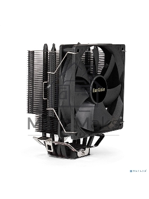 Кулер для процессора ExeGate Dark Magic EXX400-PWM серебристый, 120 мм, алюминий/медь, 2100 об/мин, 24 дБ, 4 pin, 140 Вт, 155 мм