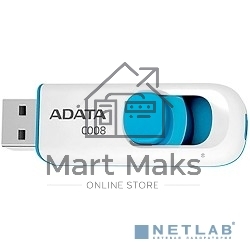 Флешка USB R/W ADATA R/W 32Gb C008 AC008-32G-RWE USB2.0 синий