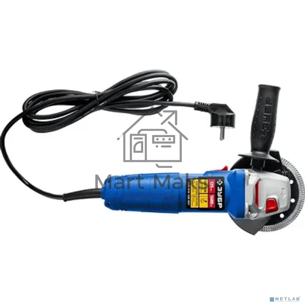 Углошлифовальная машина ЗУБР 125 мм, 1500 Вт, регулировка оборотов, серия Профессионал.